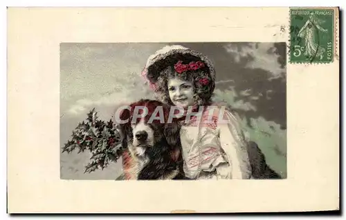 Cartes postales Fantaisie Femme Chien