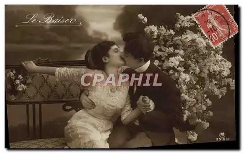 Cartes postales Fantaisie Femme le baiser