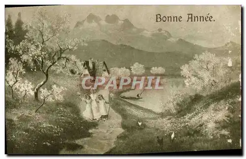 Cartes postales Fantaisie Bonne annee