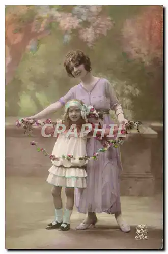 Cartes postales Fantaisie Femme Enfant