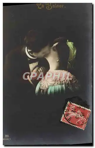 Cartes postales Fantaisie Femme le baiser