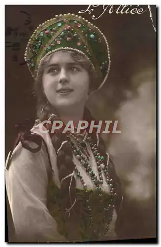 Cartes postales Fantaisie Femme L&#39alliee Russie Russiaa