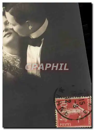 Cartes postales Fantaisie Femme le baiser