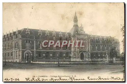 Cartes postales Cambrai College Notre Dame