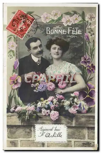 Cartes postales Fantaisie Femme Achille