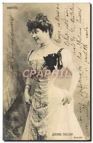 Cartes postales Fantaisie Femme Jeanne Saulier Varietes