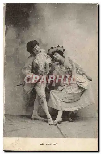 Cartes postales Fantaisie Danse Femme le menuet