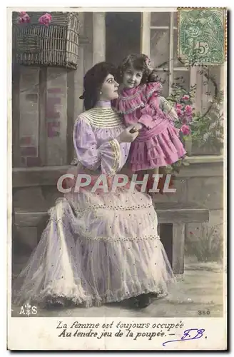 Cartes postales Fantaisie Femme Enfant