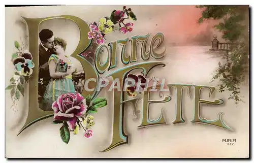 Cartes postales Fantaisie Femme Bonne fete