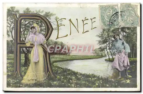 Cartes postales Fantaisie Femme Prenom Renee