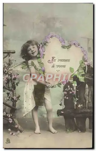 Cartes postales Fantaisie Enfant Coeur