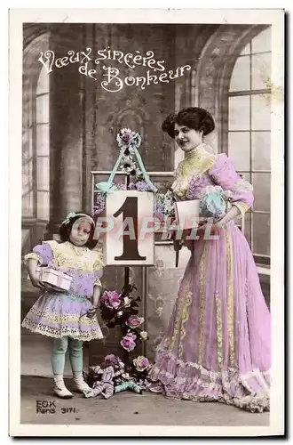 Cartes postales Fantaisie Femme Enfant