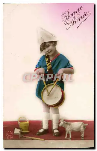 Cartes postales Fantaisie Enfant Chevre