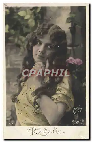 Cartes postales Fantaisie Femme Reverie