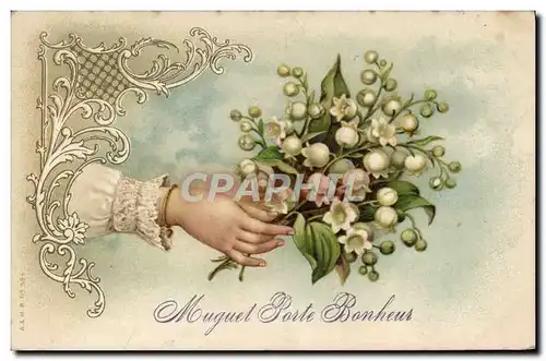 Cartes postales Fantaisie Fleurs Muguet