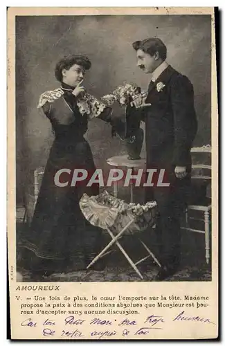 Cartes postales Fantaisie Femme Amoureux