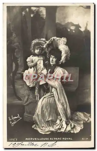 Ansichtskarte AK Fantaisie Femme Enfant Merveilleuse au Palais Royal
