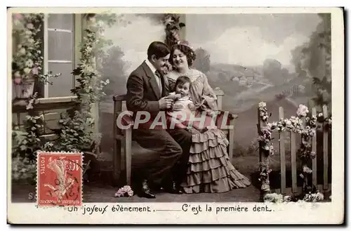 Cartes postales Fantaisie Femme Enfant Bebe