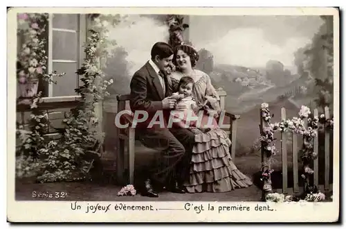 Cartes postales Fantaisie Femme Enfant Bebe