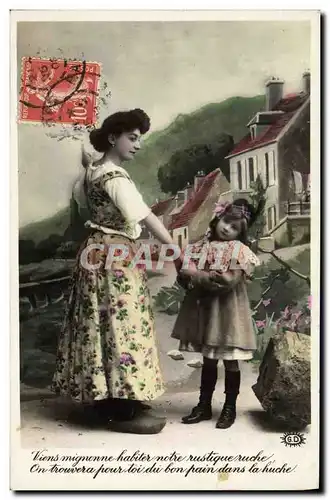 Cartes postales Fantaisie Femme Enfant