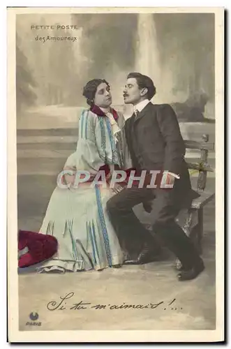 Cartes postales Fantaisie Femme Petite poste des amoureux