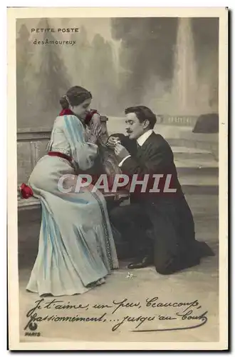 Cartes postales Fantaisie Femme Petite poste des amoureux