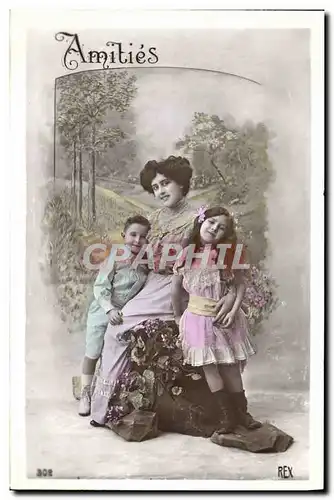 Cartes postales Fantaisie Femme Enfants