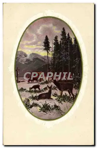 Cartes postales Fantaisie Biche