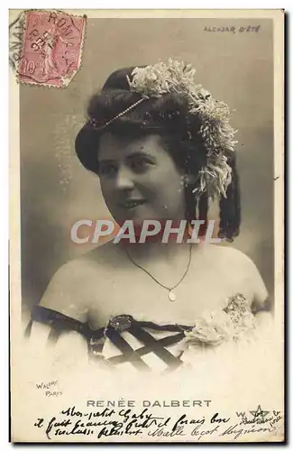 Cartes postales Fantaisie Femme Renee Dalbert