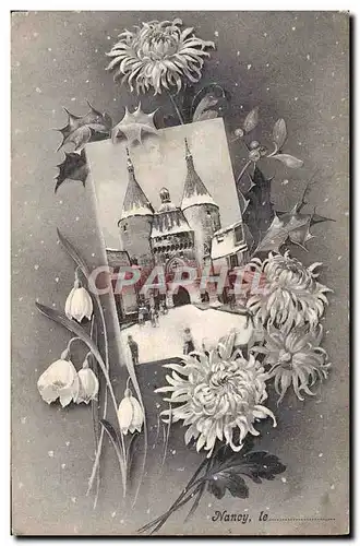 Cartes postales Fantaisie Fleurs Nancy