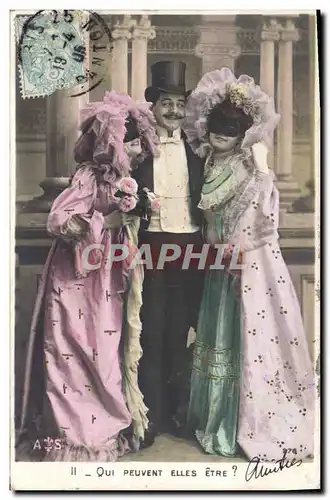 Cartes postales Fantaisie Femmes Masque Carnaval