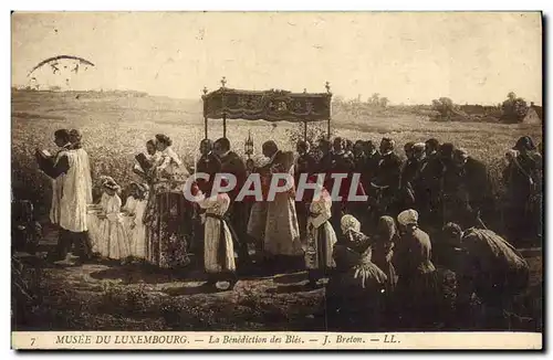 Cartes postales Fantaisie Paris Musee du Luxembourg La benediction des bles J Breton