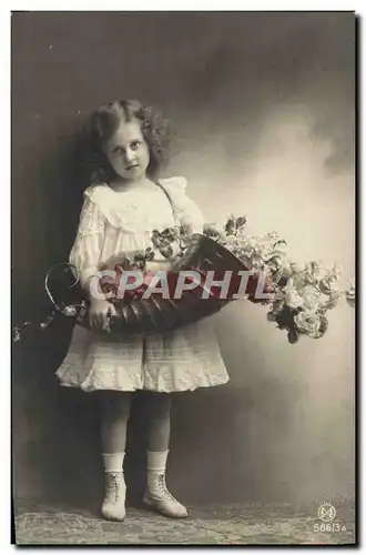 Cartes postales Fantaisie Enfant Corne d&#39abondance