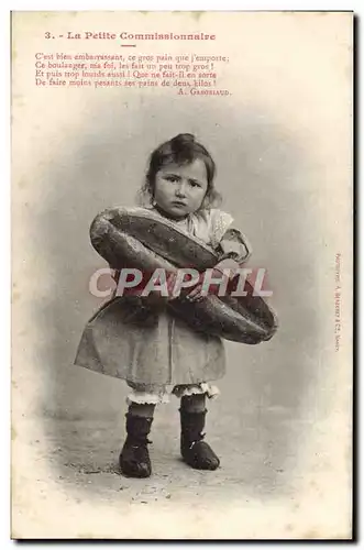 Cartes postales Fantaisie Enfant Le petit commissionnaire