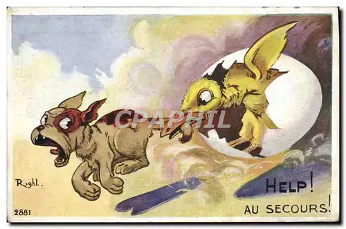 Cartes postales Fantaisie Chien Right