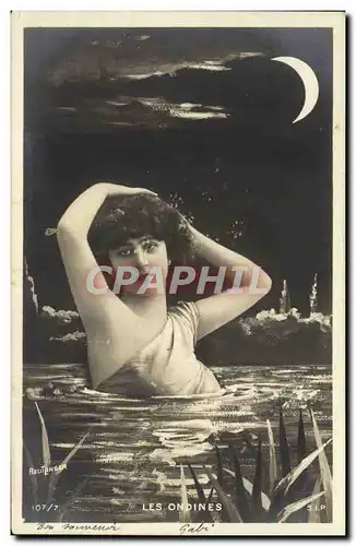 Cartes postales Fantaisie Femme Les ondines