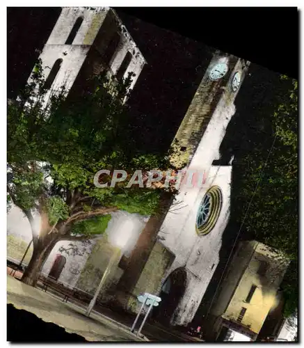 Cartes postales moderne Forcalquier La Cathedrale illuminee
