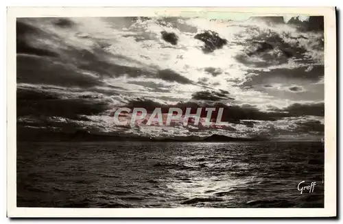 Cartes postales moderne Biarritz Soleil Couchant Sur les Montagnes d'Espagne