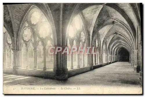 Cartes postales Bayonne La Cathedrale Le cloitre