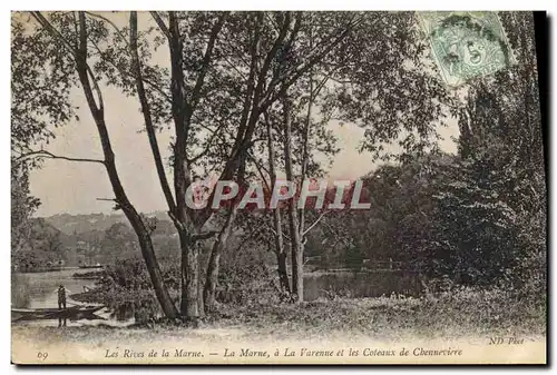Cartes postales Les rives de la Marne a la Varenne et les coteaux de Chenneviere
