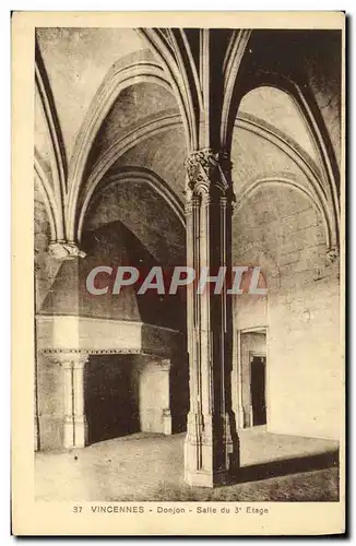 Cartes postales Vincennes Le Donjon Salle du 3eme etage