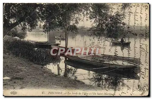 Cartes postales Pontoise Les Bords de L&#39Oise a l&#39ile Saint Martin