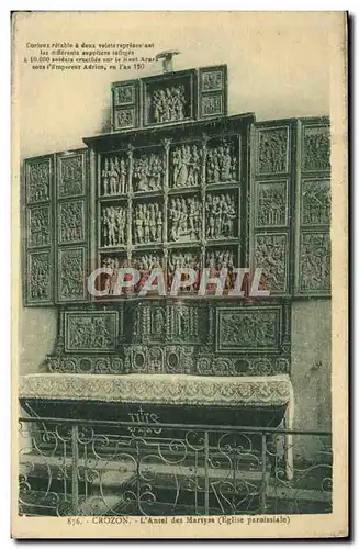 Cartes postales Crozon L'Autel Des Martyrs Eglise paroissiale