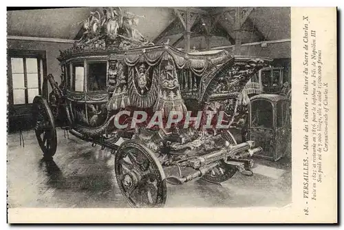 Ansichtskarte AK Versailles Musee Des Voitures Voiture Du Sacre De Charles X