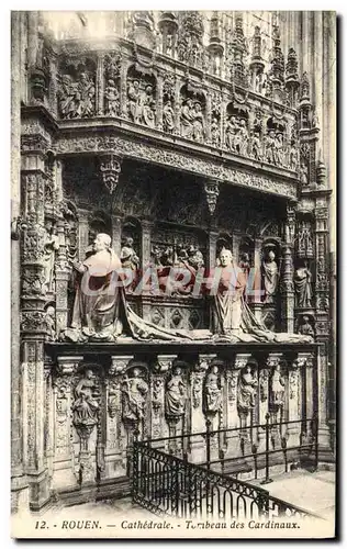 Cartes postales Rouen Cathedrale Tombeau Des Cardinaux