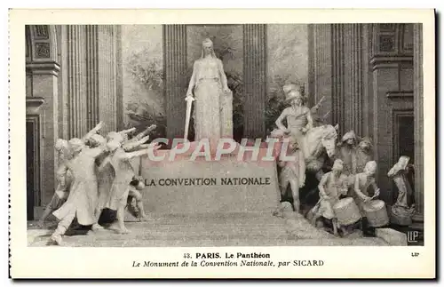 Cartes postales Paris Le Pantheon Le Monument De La Convention Nationale Par Sicard