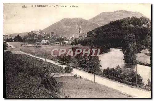 Cartes postales Lourdes La Vailee Et Le Gave