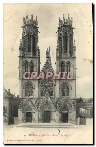 Cartes postales Nancy Eglise Saint Leon