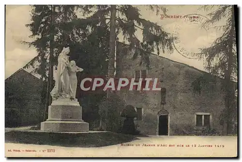 Cartes postales Domremy Maison ou Jeanne d&#39Arc est nee le 12 janvier 1412