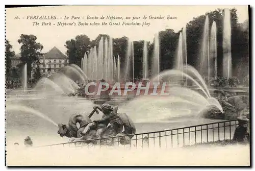 Cartes postales Versailles Le Parc Bassin De Neplune Un Jour De Grandes Eaux